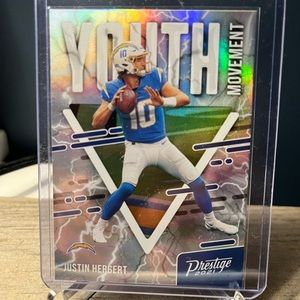 2021 PRESTIGE SILVER YOUTH MOVEMENT JUSTIN HERBERT - 2ND YEAR CARD 🔥